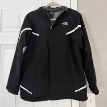 The North Face Hyvent Windbreaker Rain Zip Up Hooded Jacket