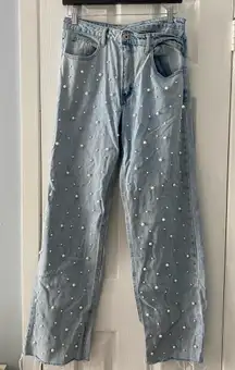 beginning boutique pearl crossover jeans
