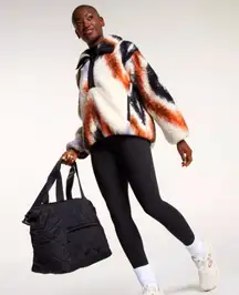 CALIA Oversized Pierced 1/2 Zip Frozen Frontier