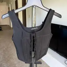 Women's Pretty Little Thing Black Corset Top