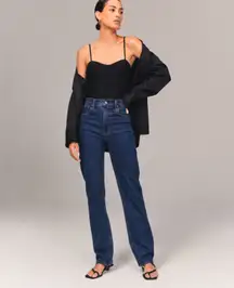 Abercrombie And Fitch Ultra High Rise 90s Straight Jean