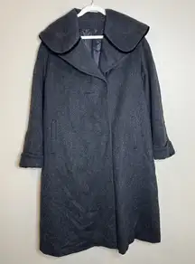 Women's Vintage Coat Wool 4x Peter Pan Round Color Long Preppy Classic Botany