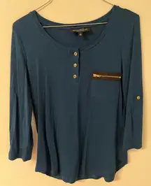 Sweet Wanderer Blue Business Top