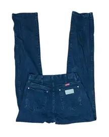 Wrangler A001 Women’s Jeans Size 7x36 Washed Black Slim Straight 100% Cotton