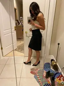 Black pencil skirt