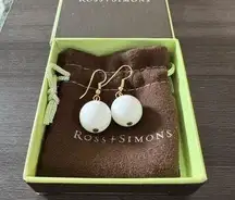 Ross-Simons White Bead Earrings