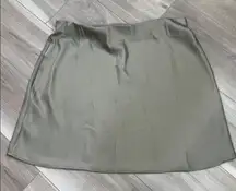 Banana Republic sage green satin mini slip skirt size large