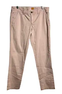 Pilcro Hyphen Chino Pant Women 29 Pink Blush Straight Preppy Minimal Modest