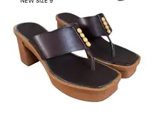 Lucky‎ Brand Sandals Mandelina platform clogs Heels size 9 NEW