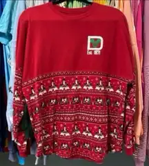 Disney parks ugly Christmas sweater spirit jersey S NWOT