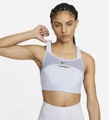 Nike Light Blue Alpha Ultrabreathe Bra High Support Sports Bra