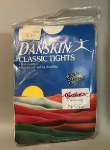 Vintage Danskin Classic Leggings Womens Small White Maternity Made USA 4069 80s