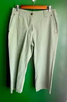 CLEARANCE! Woolrich Sage Green Capri Crop Pants Size 6 EUC‎