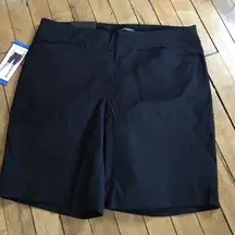 Hilary Radley Women's 9" Inseam Bermuda Pull-On Shorts large