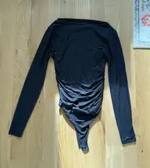 Abercrombie Boat Neck Black Bodysuit