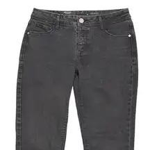 Simply Vera Vera Wang Womens Skinny Mid Rise Jeans Black Size 6