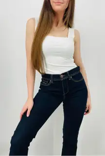 the cutest jordache y2k bootcut flare jeans dark wash size 4