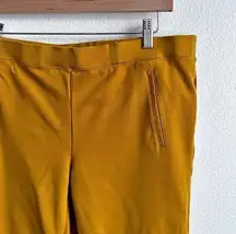 JULES & LEOPOLD | Ankle Pants Pull-on Mustard Yellow Flat Pockets | Size XL