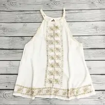 House of Harlow 1960 Embroidered Halter Top