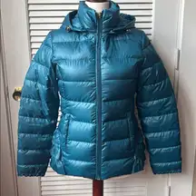 Betsy Johnson | Teal Puffer Jacket with Hood