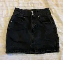 Outfitters Denim Black Skirt