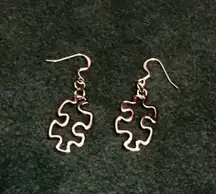 Puzzle Piece Earrings