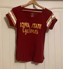 Iowa State Cyclones Red T Shirt Women's Size Small Short Sleeve Colosseum Cotton