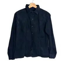 vtg Woolrich ladies Corduroy long sleeve button up shirt top size small