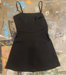 NWOT silk basic mini dress