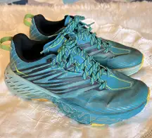 Hoka One One Speedgoat 4 Running Sneakers Women’s Size 8 Turquoise Vibram Soles