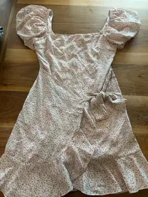 Princess Polly Pink Floral Wrap Dress