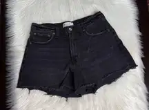 Abercrombie Black The 90’s Relaxed High Rise Cut Offs