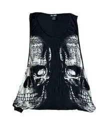 HOT TOPIC Skull Swing Black Tank Top Size Small