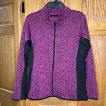 Marc New York Zip Sweater Jacket NWOT Andrew Marc Pink Black Size Large