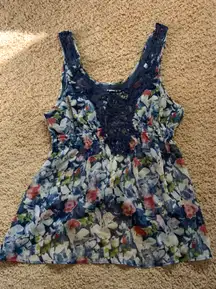 Floral Sleeveless Blouse