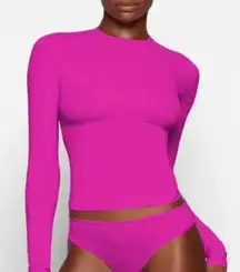 COTTON JERSEY LONG SLEEVE T-SHIRT