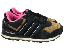 Adidas runeo leopard print casual sneaker sz 8