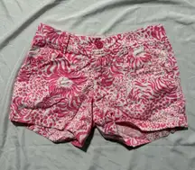 Girls Lilly Pulitzer Shorts Size 00 Pink Patterned