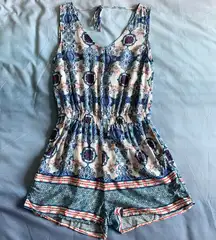 rue21 Printed Tie Back Romper