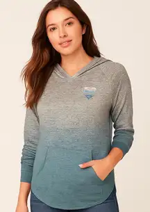 Grayson Threads XS Lightweight Ombre Hoodie Long Sleeve