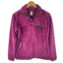 Patagonia Pullover Fleece in Magenta Pink/Purple Size Medium
