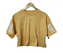 Adidas Training Hyperglam Orange Boxy Tee Open Back Women's Medium