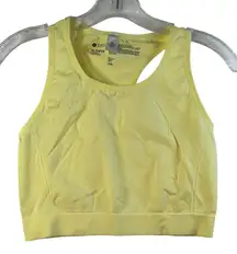 Zella Racerback Sports Bra Yellow XL 14/16 Athletic Performance Workout Tank
