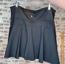 Athleta | women black ace tennis skort 13.5”