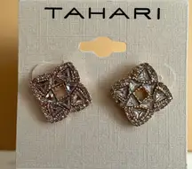 TAHARI Antiqued Jewel Stud Earrings NEW New never worn