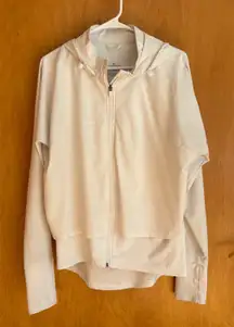Antonio Melani White Layered Hooded Lightweight Jacket Womens Size L