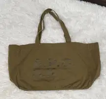 A.P.C. Khaki Canvas Tote Bag