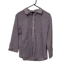 Brooks Brothers 346 Button Up Cotton Blouse Shirt Top Womens Size 14 Preppy