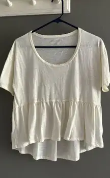 Outfitters White Babydoll Top