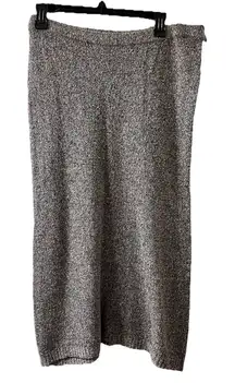 RAOUL Vintage Sweater Pencil Midi Skirt Gray Silk Angora Soft Stretch READ
